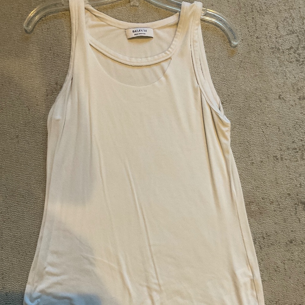 Bailey 44 white tank top. One size